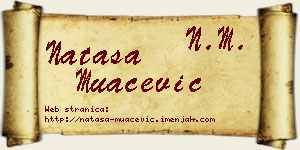 Nataša Muačević vizit kartica